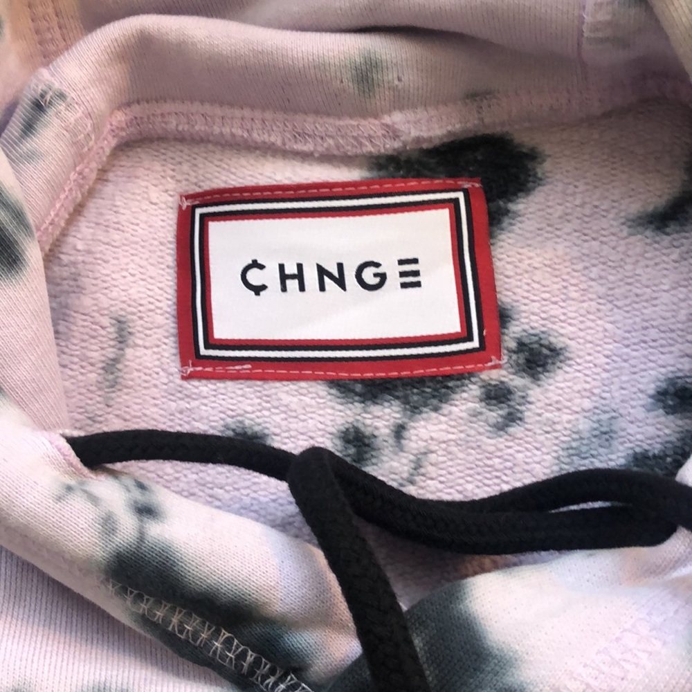 CHNGE Violet Splotch Tie Dye University Hoodie 💜 - Picture 6 of 8